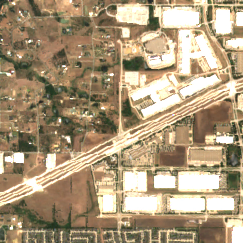 Fort Worth site on 2025-08-08, Sentinel-2 satellite true color