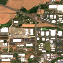 Hillsboro 1 site on 2022-07-26, Sentinel-2 satellite true color