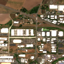 Hillsboro 1 site on 2025-08-21, Sentinel-2 satellite true color