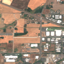 Hillsboro 2 site on 2018-08-21, Sentinel-2 satellite true color