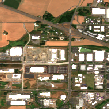 Hillsboro 2 site on 2022-07-26, Sentinel-2 satellite true color
