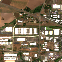 Hillsboro 2 site on 2025-08-21, Sentinel-2 satellite true color