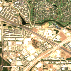 QTS Dallas-Irving Data Center (DFW1) site on 2022-07-10, Sentinel-2 satellite true color