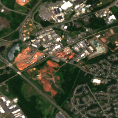 QTS Manassas DC2 site on 2018-07-08, Sentinel-2 satellite true color