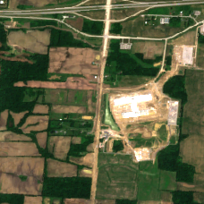 New Albany 1 site on 2018-06-14, Sentinel-2 satellite true color