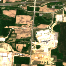 New Albany 1 site on 2020-06-08, Sentinel-2 satellite true color