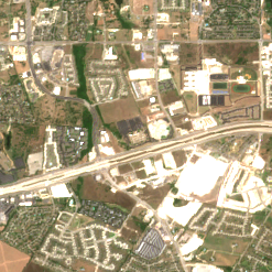 SDC Austin site on 2018-07-01, Sentinel-2 satellite true color