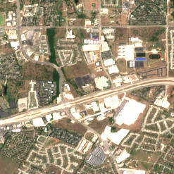 SDC Austin site on 2020-08-14, Sentinel-2 satellite true color