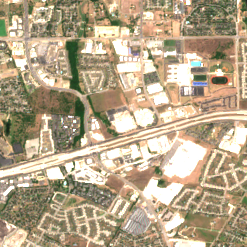 SDC Austin site on 2022-06-25, Sentinel-2 satellite true color