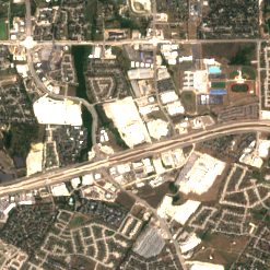 SDC Austin site on 2025-09-10, Sentinel-2 satellite true color