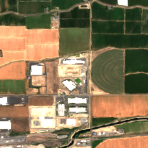 SDC Quincy site on 2022-08-17, Sentinel-2 satellite true color