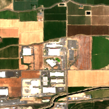 SDC Quincy site on 2024-08-01, Sentinel-2 satellite true color