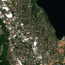 SDC Seattle site on 2020-08-15, Sentinel-2 satellite true color