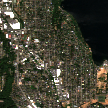 SDC Seattle site on 2022-08-08, Sentinel-2 satellite true color