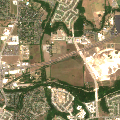 PowerCampus Austin site on 2018-07-01, Sentinel-2 satellite true color