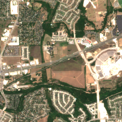 PowerCampus Austin site on 2020-08-14, Sentinel-2 satellite true color