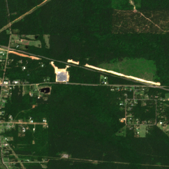STACK Caddo Parish Data Center Campus site on 2022-05-28, Sentinel-2 satellite true color