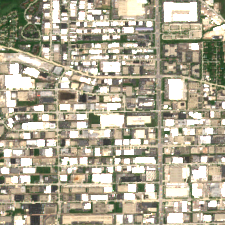 CHI01 (Elk Grove Village) site on 2018-05-16, Sentinel-2 satellite true color