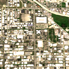 CHI02 (Elk Grove Village) site on 2020-06-14, Sentinel-2 satellite true color
