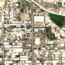CHI02 (Elk Grove Village) site on 2022-07-09, Sentinel-2 satellite true color