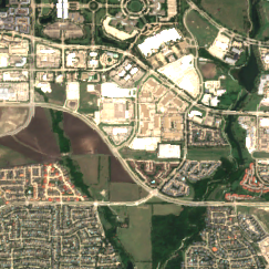 DFW01 (Plano) site on 2018-08-25, Sentinel-2 satellite true color