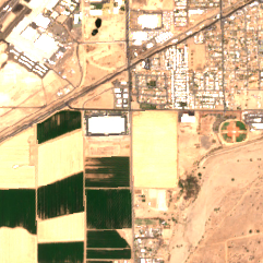 PHX01 (Avondale) site on 2018-06-17, Sentinel-2 satellite true color