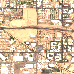 PHX02 (Central Phoenix) site on 2018-06-14, Sentinel-2 satellite true color