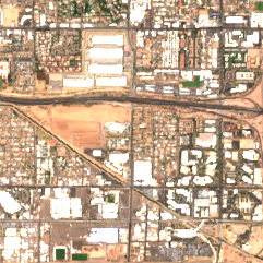 PHX02 (Central Phoenix) site on 2025-07-30, Sentinel-2 satellite true color