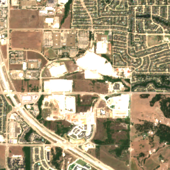 Stream Dallas DFWA1 (Garland) site on 2018-07-31, Sentinel-2 satellite true color