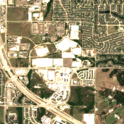 Stream Dallas DFWA1 (Garland) site on 2020-08-19, Sentinel-2 satellite true color