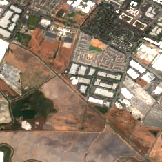 T5 @ Silicon Valley site on 2020-09-06, Sentinel-2 satellite true color