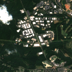 Charlotte - Center Park Data Center site on 2018-09-19, Sentinel-2 satellite true color