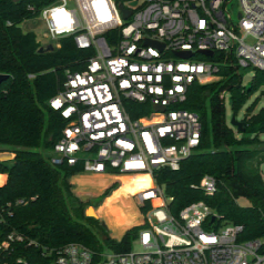 Charlotte - Center Park Data Center site on 2024-08-25, Sentinel-2 satellite true color