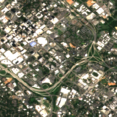Charlotte - North Myers Data Center site on 2022-08-14, Sentinel-2 satellite true color