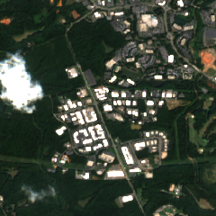 TierPoint Charlotte: Rose Lake site on 2018-09-19, Sentinel-2 satellite true color