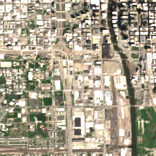 Chicago - Polk Data Center site on 2018-05-16, Sentinel-2 satellite true color