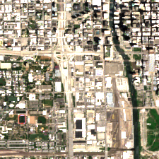 Chicago - Polk Data Center site on 2022-07-09, Sentinel-2 satellite true color