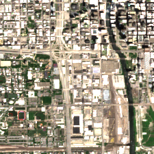 Chicago - Polk Data Center site on 2024-05-19, Sentinel-2 satellite true color