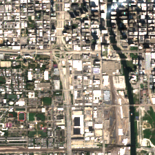 Chicago - Polk Data Center site on 2025-09-11, Sentinel-2 satellite true color