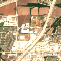 Dallas - Allen Data Center site on 2018-07-31, Sentinel-2 satellite true color
