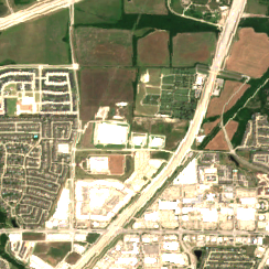 Dallas - Allen Data Center site on 2022-06-20, Sentinel-2 satellite true color