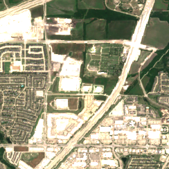 Dallas - Allen Data Center site on 2024-06-14, Sentinel-2 satellite true color