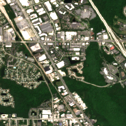 Jacksonville Data Center site on 2020-05-03, Sentinel-2 satellite true color