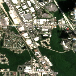 Jacksonville Data Center site on 2025-07-28, Sentinel-2 satellite true color