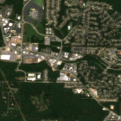 Little Rock Data Center site on 2025-09-09, Sentinel-2 satellite true color