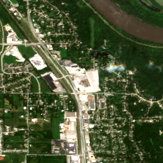 Omaha - Bellevue Data Center site on 2018-07-04, Sentinel-2 satellite true color