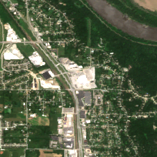 Omaha - Bellevue Data Center site on 2022-06-18, Sentinel-2 satellite true color