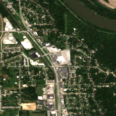 Omaha - Bellevue Data Center site on 2024-08-31, Sentinel-2 satellite true color