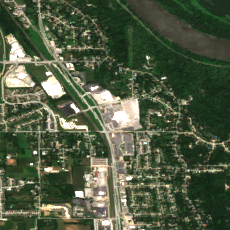 Omaha - Bellevue Data Center site on 2025-07-27, Sentinel-2 satellite true color