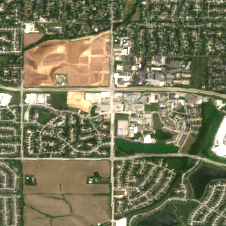 Omaha - Midlands Data Center site on 2022-06-18, Sentinel-2 satellite true color